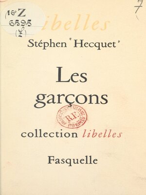 cover image of Les garçons
